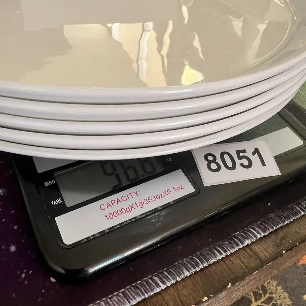 5  Crate & Barrel CB2 White Dinner Plates 10” round